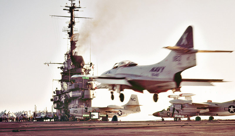 Aircraft landing USS Randolph