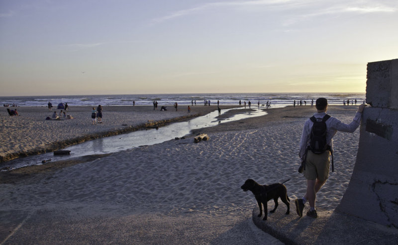 Cannon beach, our approach. 