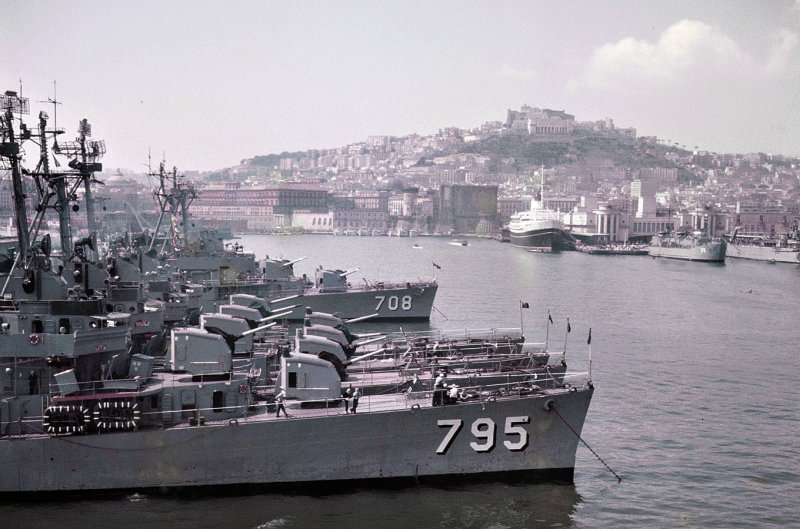 Moored American Destroyers