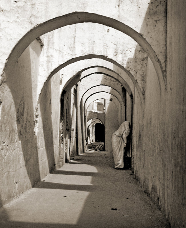 Woman visiting,  Libya 