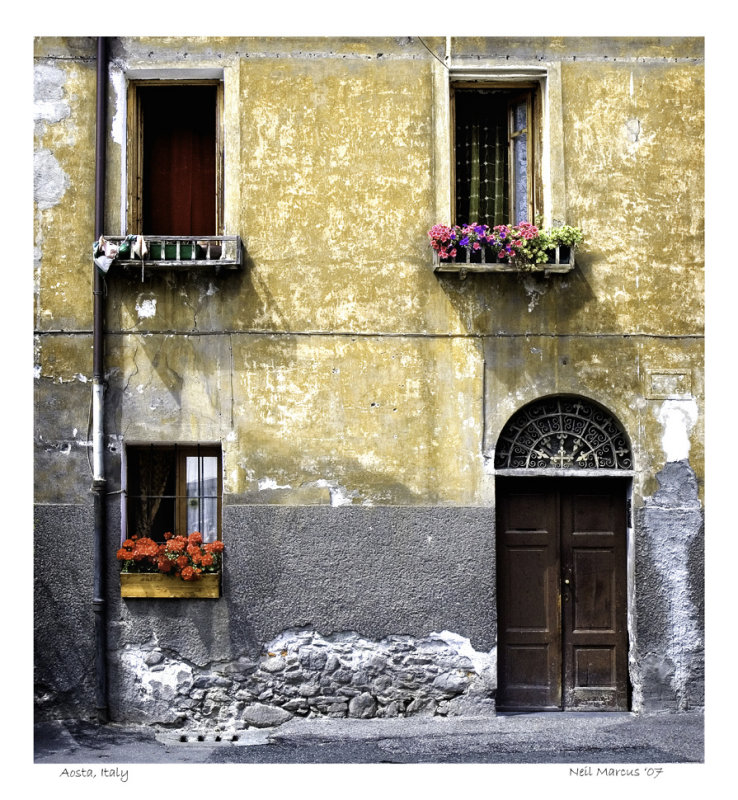 House front,  Aosta 