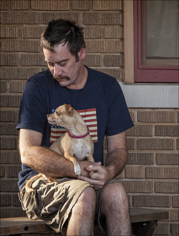 A man and his dog