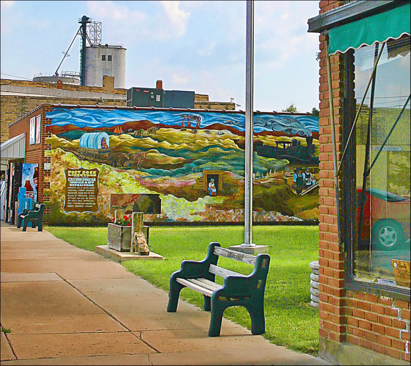 Main street,  Lucas, KS