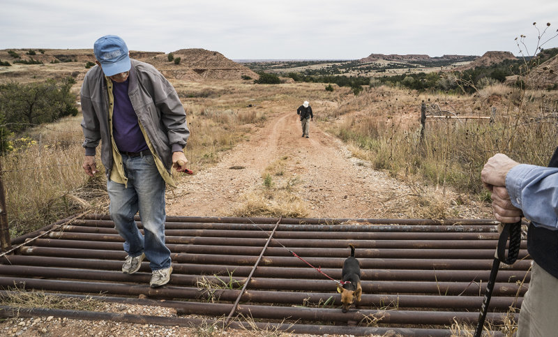 Crossing over a Cattle Guard