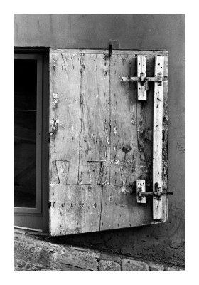 Hand made shutter, Tuscany