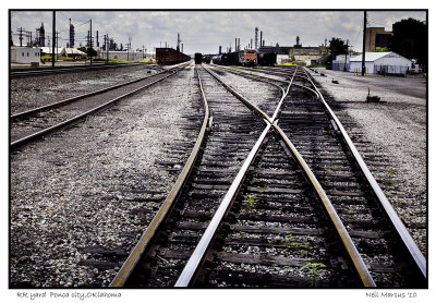 Rail yard  Ponca City,  Oklahoma