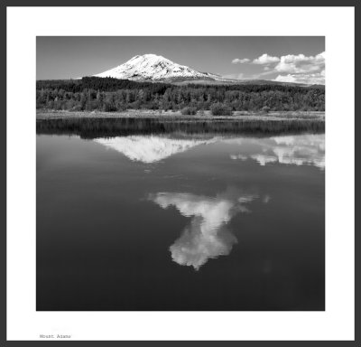 Mt. Adams from Trout Lake,  Washington