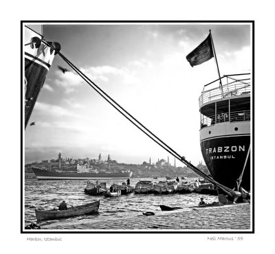 Istanbul harbor, 1955