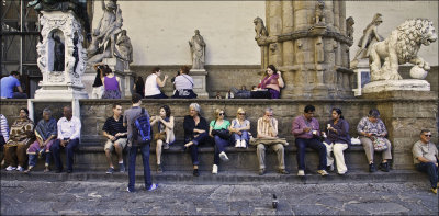 Tourists,  Piazza Del Signoria