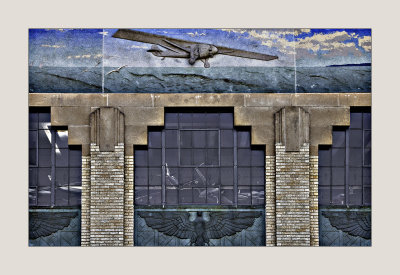 Facade detail, Wichita Aviation Museum