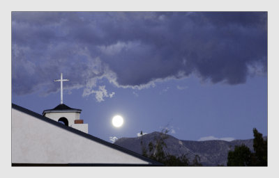 Moon over Bishop CA