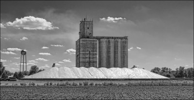 Grain Elevator and Covered Excess Grain,   Marquette, Kansas