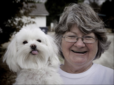 Mrs. Richardson and Dog