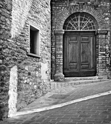 Door and sunbeams