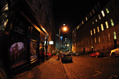 In the street again...