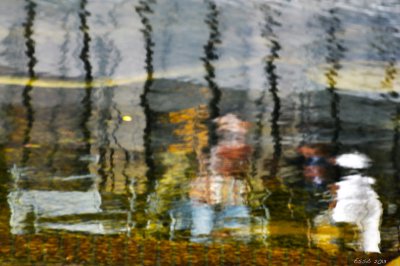 Reflection of people