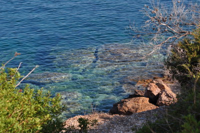 Clear blue sea
