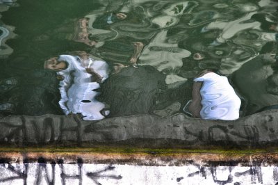 Faces by the waterbank