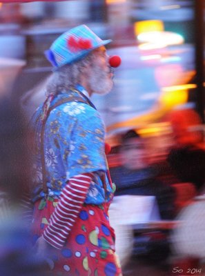 Clown at Saint Michel
