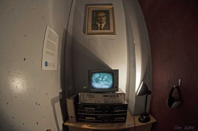 Eric Honecker and TV set