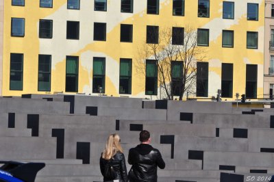 Yellow wall and memorial for jews