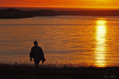 Walk in the sunset
