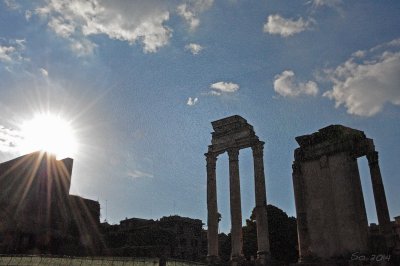 Sun over Forum Romana