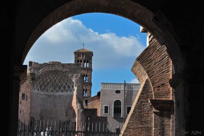Looking out from Colosseum