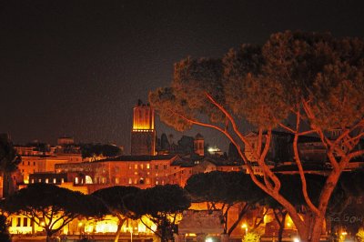 Night near Forum Romana