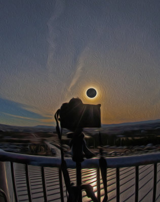 Camera watches solar eclips