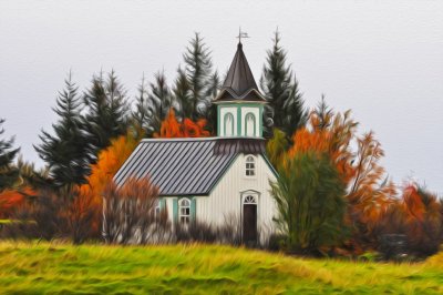 Church in early autumn