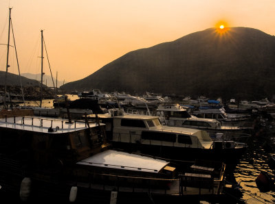 Typhoon Shelter Sunset