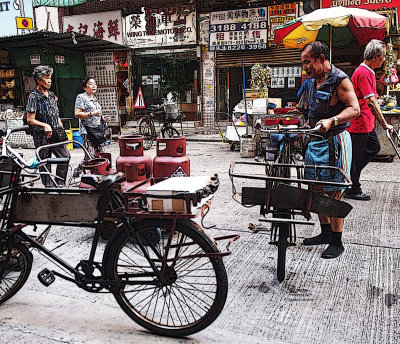 Bicycles in the Markets of Mongkok