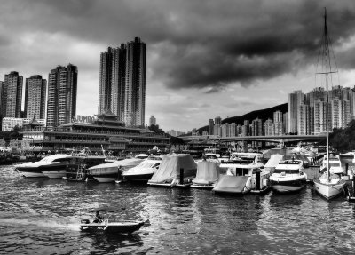 Thunder storm over the Typhoon Shelter