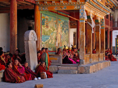 Ceremony at Dhondrupling gompa