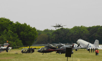 P-47D Republic arrival on RWY11