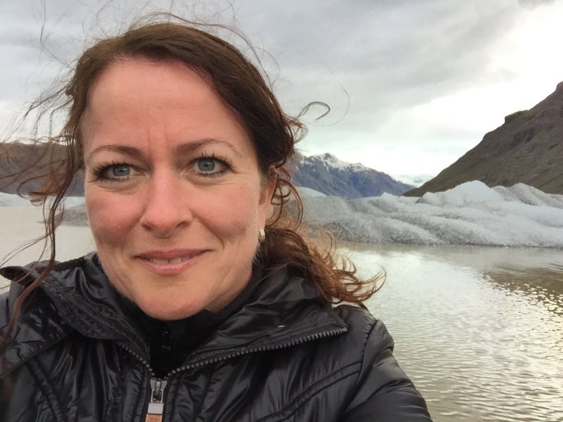 Hrafnhildur við Heinabergslón