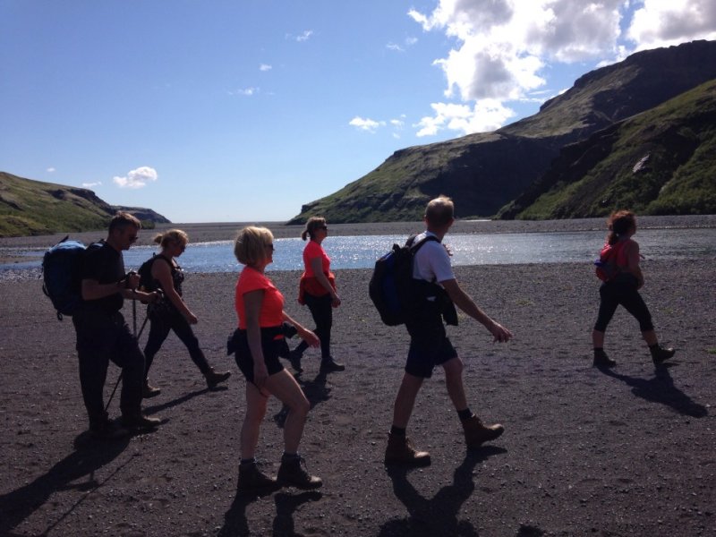 Hópganga við Núpsstaðaskóga