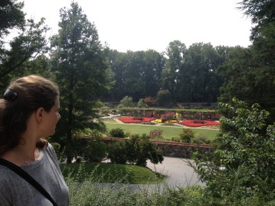 Looking down on the Walled Gardens