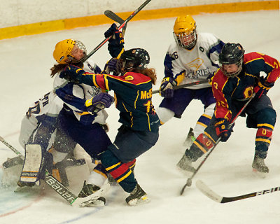 Queen's vs Laurier W-Hockey 02-28-14