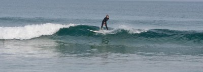 Surfing at Forest caves beach 7