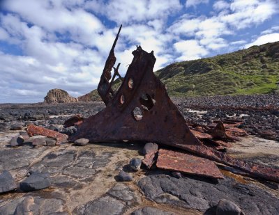 Shipwreck at Phillip Island.