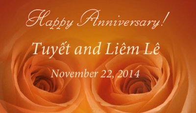 2014 - Tuyết and Lim's 30th Anniversary