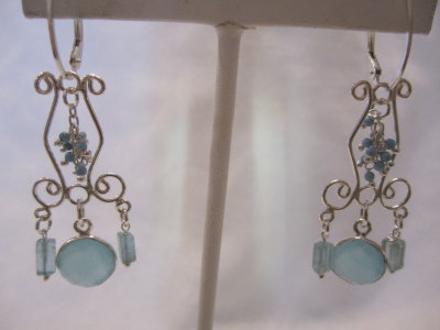 Chandiler E/R with Chalcedony-Turquoise