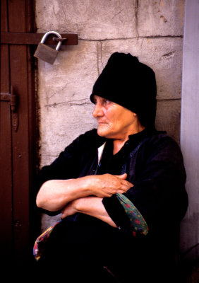 elderly Santorini