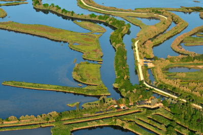 aerial view  lagoon