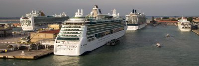 Venice Cruise Ship panorama