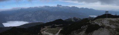 Towards Triglev from Mt Vogel