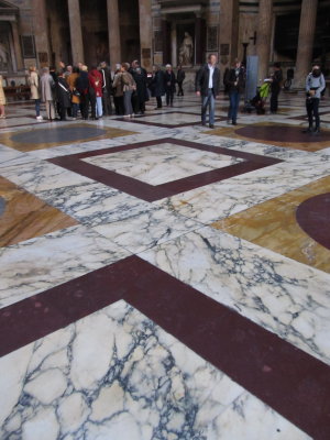 Beautiful marble floor, Pantheon