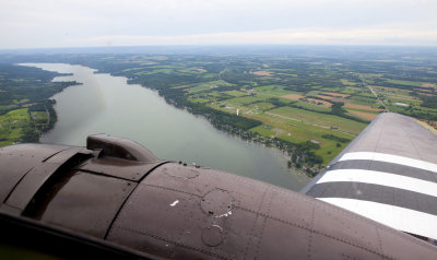 Lake Conesus under our wing